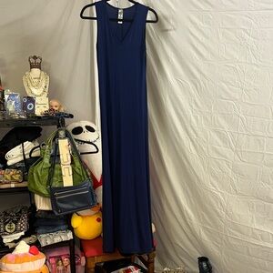Go Couture Deep Blue Maxi Dress